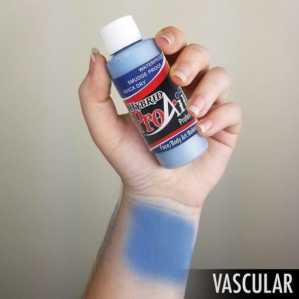 ProAiir Face and Body Painting Makeup - 2oz (60ml) Zombie Vascular
