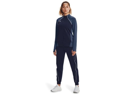 Under Armour Men's Standard Full Zip, Midnight Navy/White