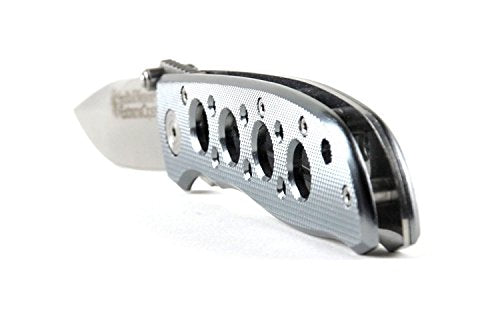 Smith & Wesson Extreme Ops CK105H 7.3in S.S. Folding Knife with 3.2in Drop Point Blade and Aluminum Handle for Outdoor, Ta...