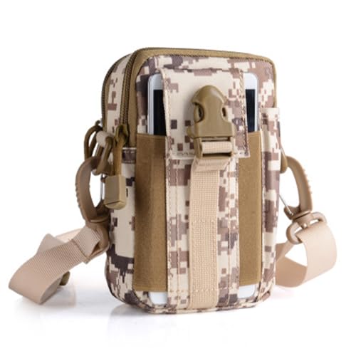Tactical Molle Pouch - Outdoor Sports Waist Bag, Hiking Multi-Purpose Phone Pouch, Durable & Water-Resistant for Camping, ...