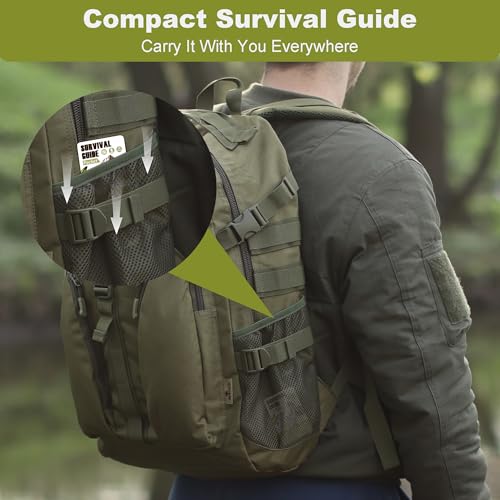 Tiny Pocket Survival Guide EDC Survival Kits Military Grade for Field Emergency, First Aid, Disaster, and Rural Urban Prep...