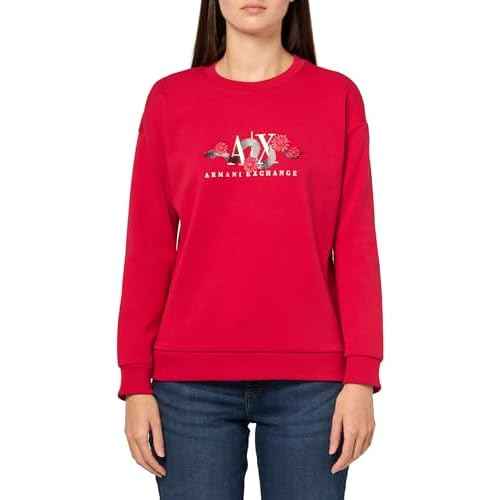 Armani Exchange womens Snake Graphic Crewneck Sweatshirt