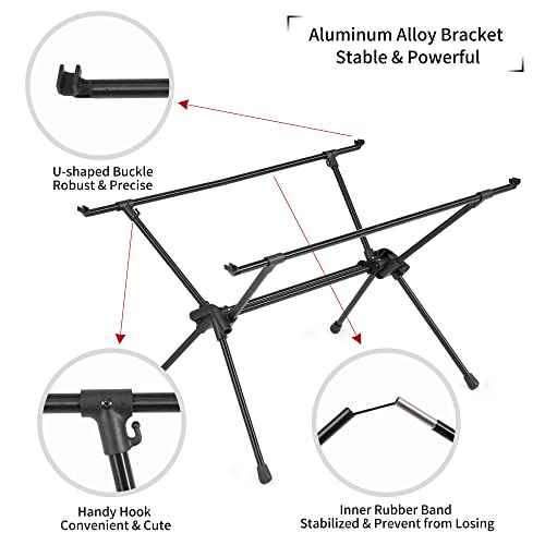 Naturehike FT11 Height Adjustable Camping Table, Ultralight Aluminum Roll Up Table with Carry Bag, Portable Backpacking Camp Table for Hiking Picnic Fishing Beach