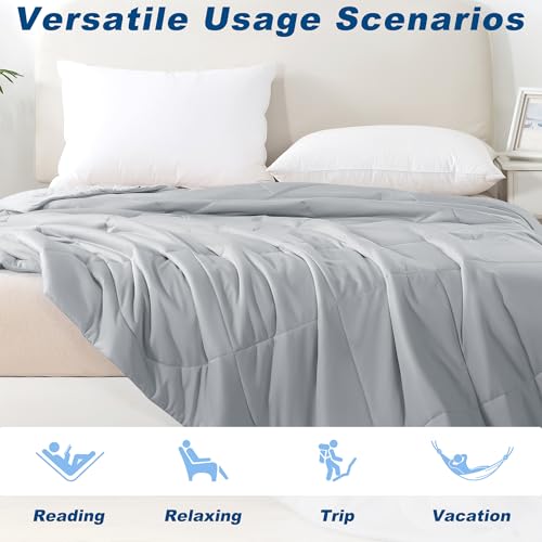 bedsmile Cooling Comforter Queen Size, Double-Sided Cold Tech Fabric Quilted Bed Comforters Cooling Blanket for Hot Sleepe...