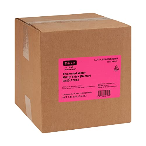 Thick-It Clear Advantage Mildy Thick Water, Nectar Consistency, Ready-to-Drink, Digestible Swallowing Aid, Hydration on th...