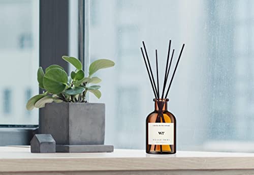 WEALD TRIBE Flower Reed Diffuser Set Eucalyptus & Lavender Scent For Bathroom Accessories Shelf Decor & Air Fresheners, St...