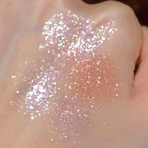 9 Colors Glitter Shimmer Eyeshadow Makeup Palette, Korean Sparkle Neutral Eye Shadow Palettes Highly Pigmented Long Lastin...