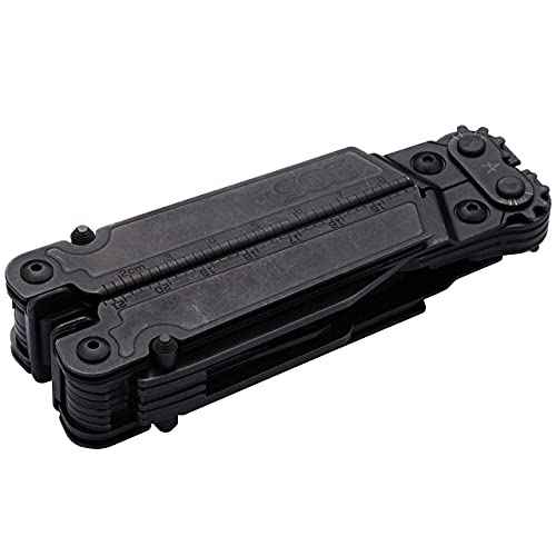 SOG PowerAccess Assist Full-Sized Well-Rounded Daily Use Multi-Tool | One-Handed Assisted Opening | 21 Tools, Black