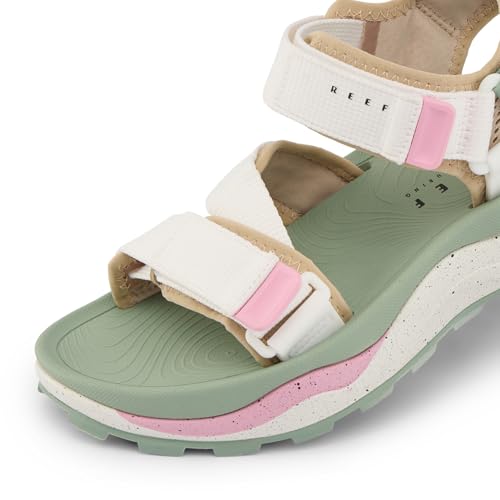 REEF Cross Shore Womens Casual Sport Sandal, Adjustable Straps, Supportive Footbed, No Slip Traction