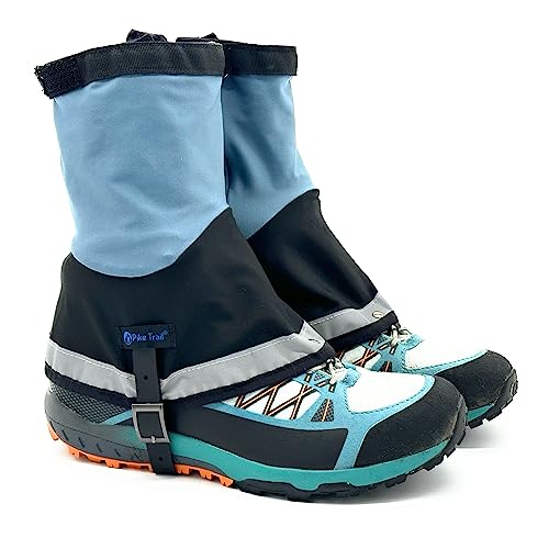 Pike Trail Mid Length Gaiters: for Hiking in Mud, Sand, and Snow - Running, Hunting, Mountain Climbing, or Walking