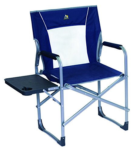 GCI Outdoor Slim-Fold Outdoor Folding Chair Camping Chair With Side Table