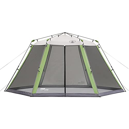 Coleman Skylodge Screened Canopy Tent with Instant Setup, 10x10/15x13ft Portable Screen Shelter Sets Up in 1 Minute, Bug-F...