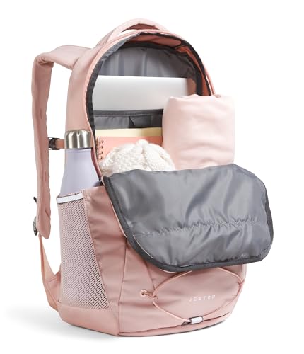 The North Face Women's Jester Everyday Laptop Backpack - Commuter Travel Bag, Laptop Sleeve, Water-Repellent, Pink Moss, O...