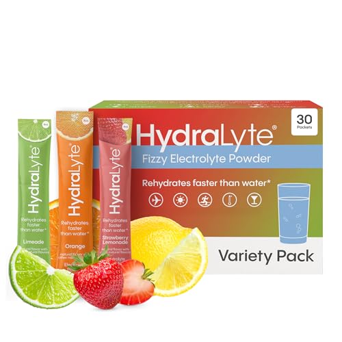 Hydralyte Low Sugar Rapid Rehydration - Lightly Sparkling Electrolyte Powder Packets, 8 oz Serve | Variety Hydration Packe...