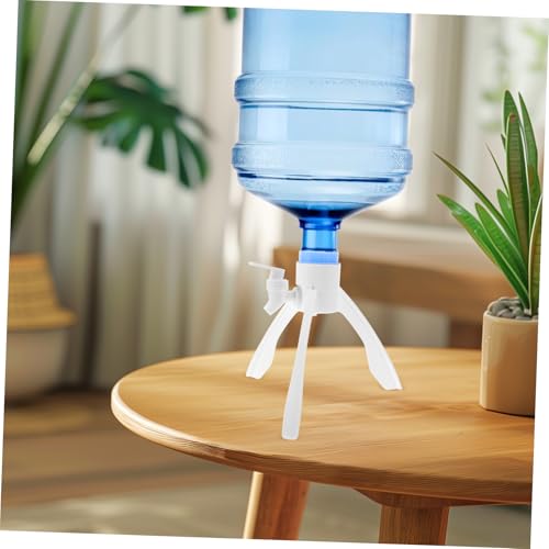 OFFSCH Triangular Water Jug Stand Easy Setup Water Dispenser Base Support Rack for Home and Office White with Connectors