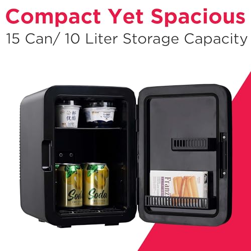 Frigidaire Portable 10L, 15-can Mini Fridge Brushed Stainless Rugged Refrigerator, EFMIS188-SS