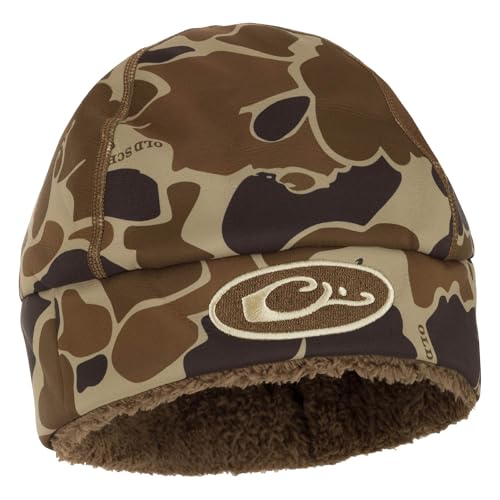 Drake Waterfowl LST Windstopper Beanie - Hunting Warm Cold Weather Windproof Unisex Camouflage Beanie Hat