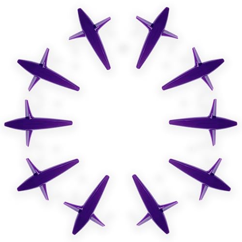 5" Bird Teaser Trolling Lures, 10 Pcs Purple Offshore Fishing Baits for Mahi Mahi & Big Game Tuna