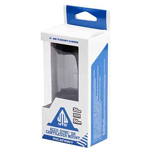 UTG ACCU-SYNC QR 30mm, High Pro, 50mm Offset Scope Mount Black