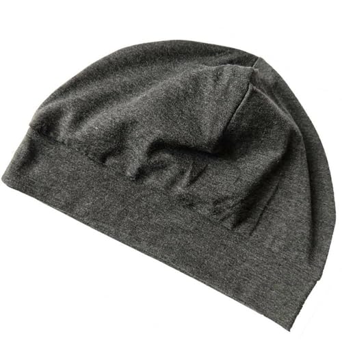 Breathable Cotton Skull Caps for Men & Women - Lightweight Beanie Sleep Hat, Helmet Liner for Sports, Outdoor, Cold Weather