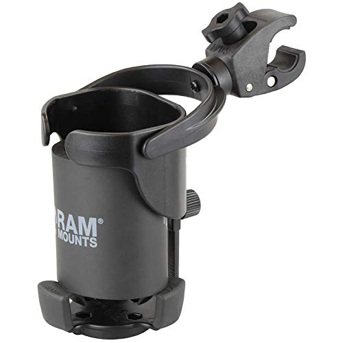 RAM Mounts RAP-B-417-400U Level Cup XL 32 Ounce Drink Holder with RAM Tough-Claw for Motorcycle, ATV/UTV, Bike