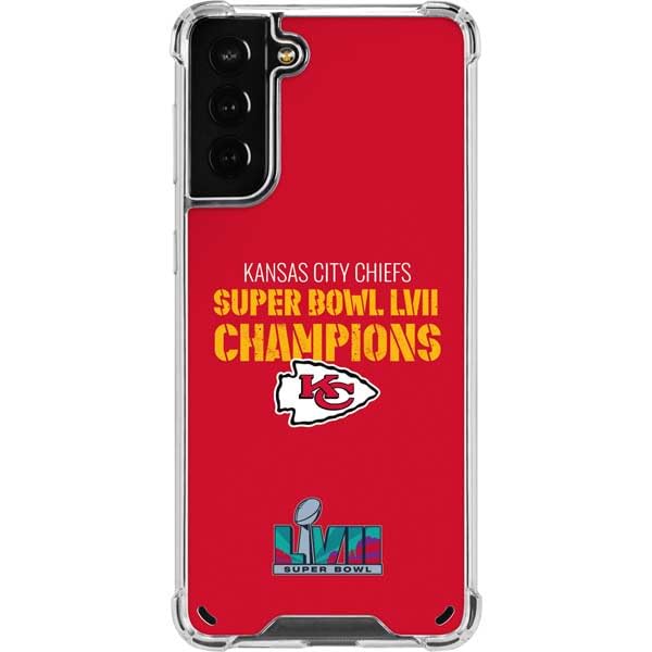 Skinit Clear Phone Case Compatible With Galaxy S21 Plus 5G - Officially Licensed Nfl Kansas City Chiefs Super Bowl Lvii Champion