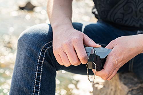 Smith & Wesson Benji 2.5in High Carbon S.S. Folding Keychain Knife with 1.75in Modified Tanto Blade and G10 Handle for Out...