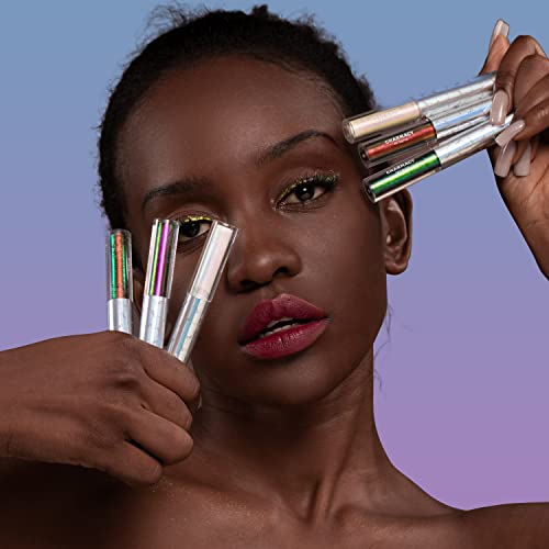 CHARMACY Chameleon Glitter Liquid Eyeliner, Metallic Shade Color Shift Eye Liner, Highly Pigmented, 24H Long-Lasting, Wate...