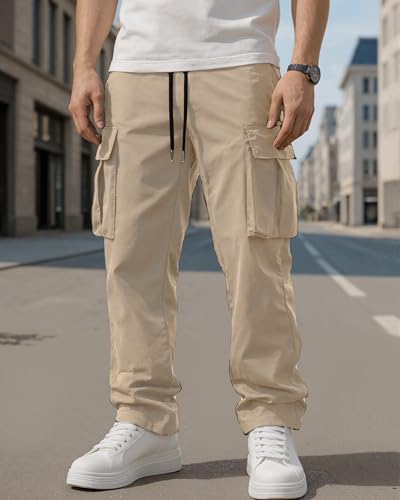 Men's Cargo Pants with Pockets Sports Outdoor Pants Casual Fashion