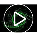 CHINLY Fiber Optic Whip, LED Light Whip for Dancing, with 40 Color Effect Mode and 360°Swivel, Rave Accessories for Partie...
