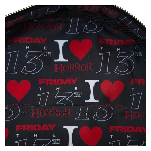 Loungefly Warner Brothers Friday The 13th I Heart Horror Mini Backpack