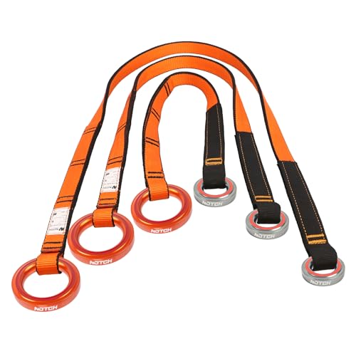 Notch 24" Friction Saver with Large and Small Aluminum Wear Safe Rings, Fray Resistant Custom Nylon Webbing, 23kN Product ...