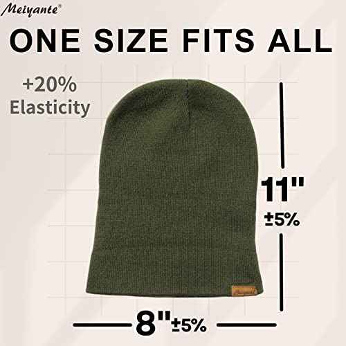 Beanie Hats for Men & Women - Warm Stocking Caps for Men & Women, Cuffed Knit Thermal Hats, Gift for Him & Her