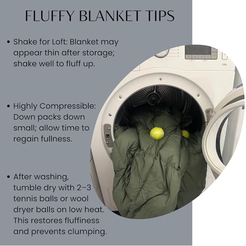 Noora North Down Camping Blanket with Footbox – 650 Fill Power, Lightweight, Packable, Water Resistant Backpacking Quilt &...