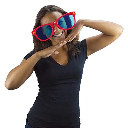 Jumbo Party Sunglasses | Novelty Shades Perfect for Birthdays, Theme Parties, Charity Events, Weddings | Giant Glasses