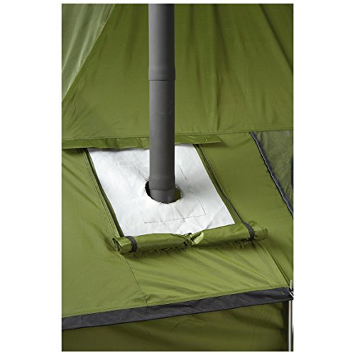 Guide Gear Outdoor Wood Burning Stove; Portable with Chimney Pipe for Cooking and Camping