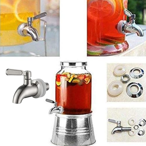 Chillers Water Fountains, Beverage Dispenser Replacement Spigot Stainless Steel Drink Dispenser Tap Replacement for Bevera...