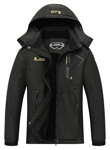 MOERDENG Women's Waterproof Ski Jacket Warm Winter Snow Coat Mountain Windbreaker Hooded Raincoat Jacket