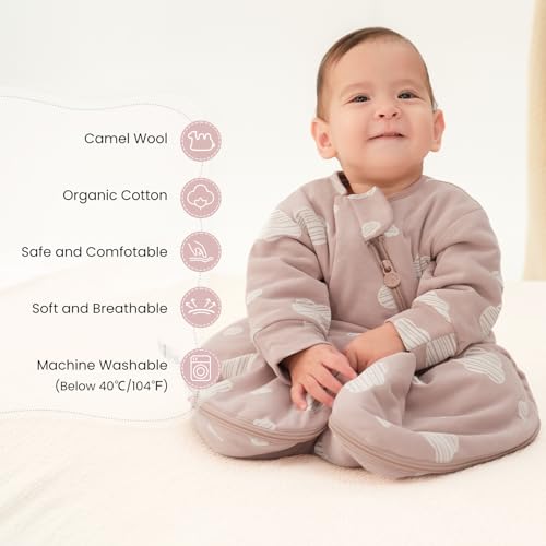 kaiya baby Unisex Sleeping Bag for Babies and Toddlers 1.0 Tog Sleep Sack 6-18 Months, Baby Sleep Sack, Newborn Sleep Sac...