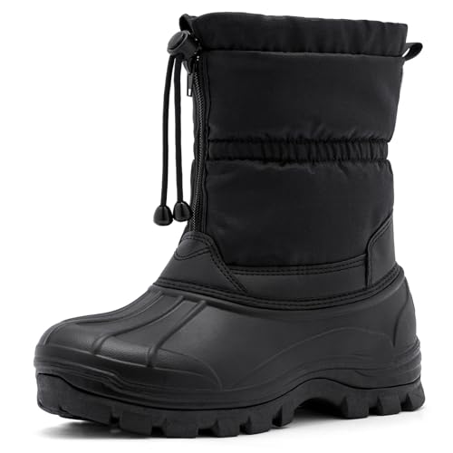 TRAILBLITZ Men's Winter Snow Boots Waterproof Warm Outdoor Lightweight Non Slip Cold Weather Shoes