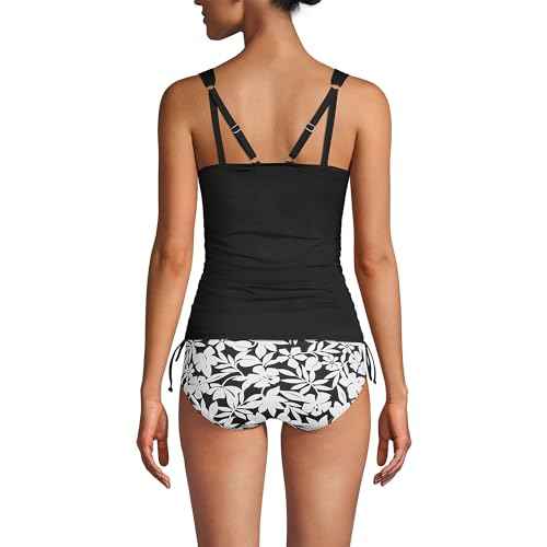 Lands' End Chlorine Resistant Underwire Tankini Swimsuit Top