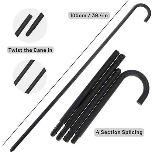 FEYIR Old Man Costume Accessories Set Old Man Wig Hat Cane Faux Eyebrows Mustache Suspenders Bow Tie for Grandpa Halloween...