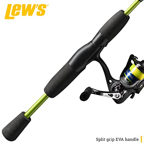 Lew's Crappie Thunder Spinning Reel and Fishing Rod Combo, 2-Piece IM6 Graphite Blank, Right or Left-Hand Retrieve, Crappi...