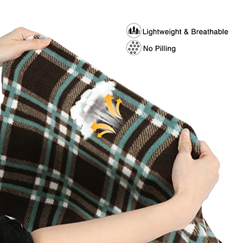 REDCAMP Fleece Sleeping Bag Liner Thicker for Adult Warm or Cold Weather, 73" Long Full Sized Zipper Camping Blanket for O...