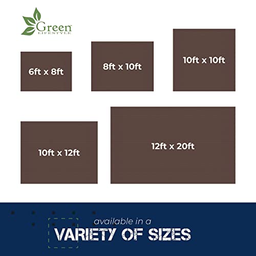 GREEN LIFESTYLE Heavy Duty Tarp Waterproof - Tent Cover, Camping Tarp Waterproof, Protects Cars, Boats, Roofs, Supplies & ...