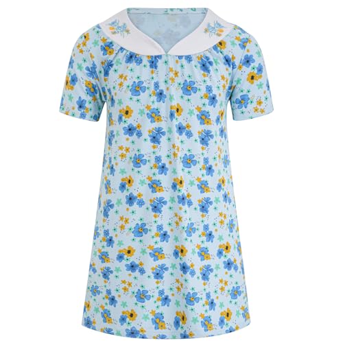 qnprt 100 Days of School Costume 100th Old Lady Costume for Kids Girls Grandma Dress Up