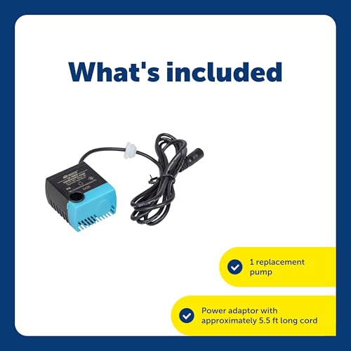 PetSafe Drinkwell Replacement Pump - Reliable OEM Replacement - Drinkwell Pump Accessory - Includes Power Adaptor - Silent...