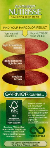 Garnier Nutrisse Nourishing Hair Color Creme, 76 Rich Auburn Blonde (Hot Tamale) (Packaging May Vary)