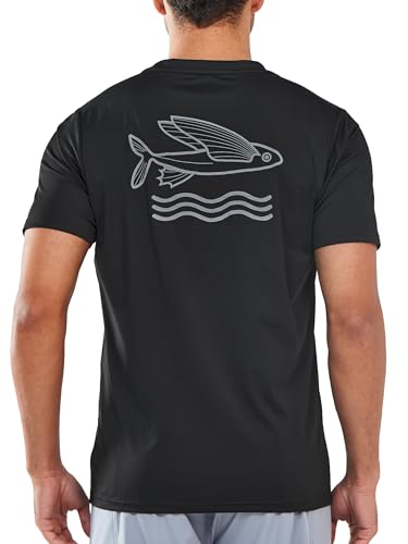 NORTHYARD Mens Swim Shirt Rash Guard UPF 50+ Quick Dry Short Sleeve Fishing Shirts Sun Protection Shirt Beach Water Swimming