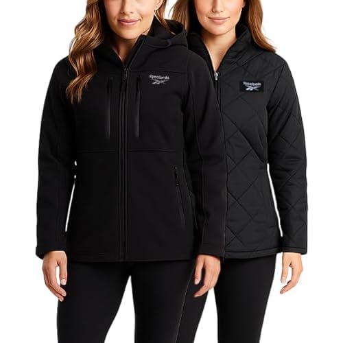Reebok Womens Ski Jacket - Insulated 3 in 1 Inner Puffer Jacket - Wind and Water Resistant Outerwear Winter Coats for Women